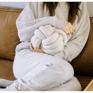 Bearaby Hugget Knot Pillow Moonstone Organic Cotton Weighted Stress Ball